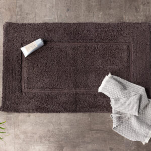 William – Tapis de bain – Gris – 90 x 60 cm