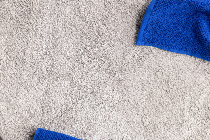 Valle – Tapis de bain – Gris clair – ⌀60 cm