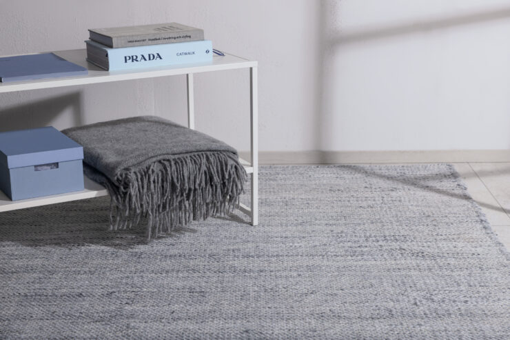 Devi – Tapis de salon – Argenté – 240 x 170 cm