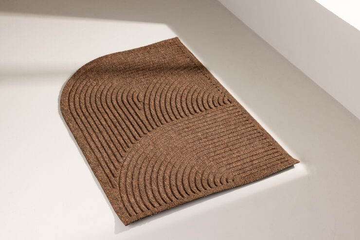Valentino – Paillasson – Noir, Naturel – 90 x 60 cm
