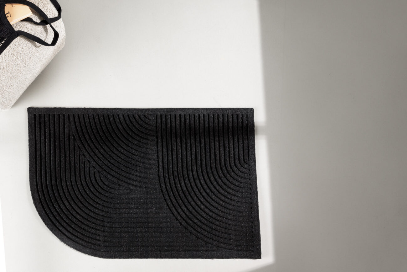 Valentino – Paillasson – Noir, Naturel – 90 x 60 cm