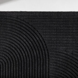 Valentino – Paillasson – Noir, Naturel – 90 x 60 cm