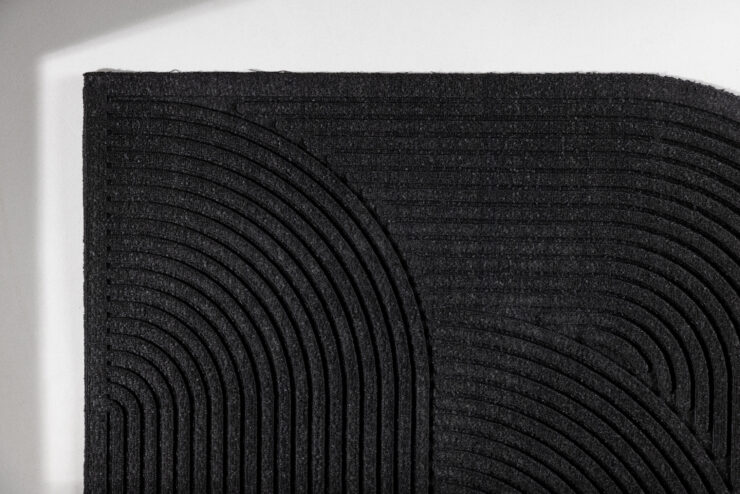 Valentino – Paillasson – Noir, Naturel – 90 x 60 cm