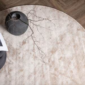 Indra – Tapis de salon – Beige – ⌀200 cm