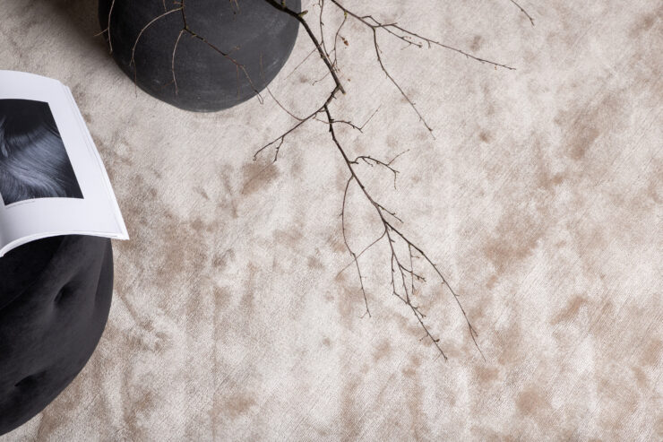Indra – Tapis de salon – Beige – ⌀200 cm