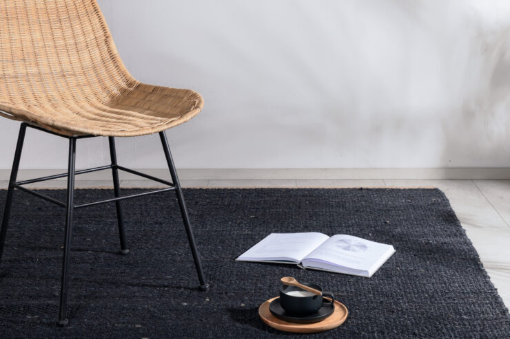 Kali – Tapis de salon – Noir – 240 x 170 cm