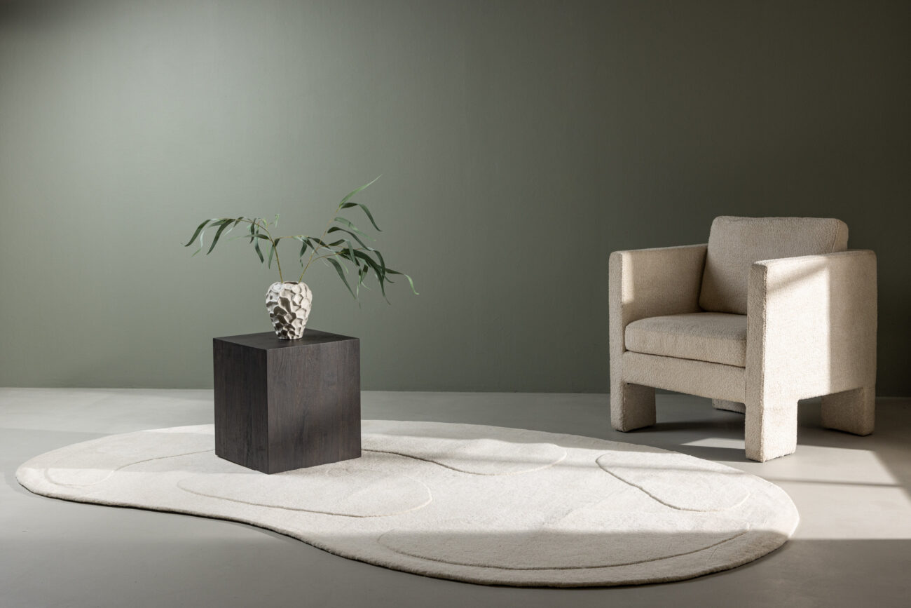 Enard – Tapis de salon – Blanc – 290 x 175 cm