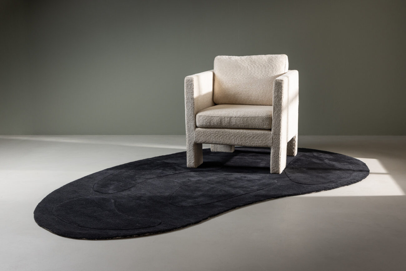 Enard – Tapis de salon – Noir – 290 x 175 cm