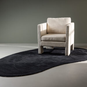 Enard – Tapis de salon – Noir – 290 x 175 cm