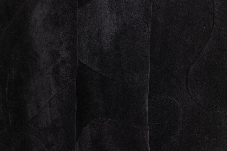 Enard – Tapis de salon – Noir – 290 x 175 cm