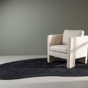 Enard – Tapis de salon – Noir – 290 x 175 cm