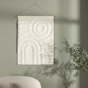 Nikita – Décoration murale – Blanc – 100 x 70 cm