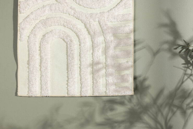 Nikita – Décoration murale – Blanc – 100 x 70 cm