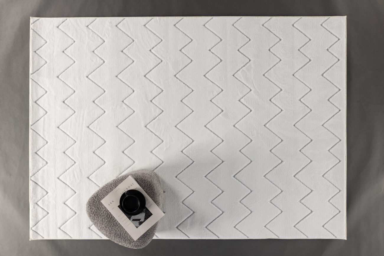 Fia – Tapis de salon – Blanc – 290 x 200 cm