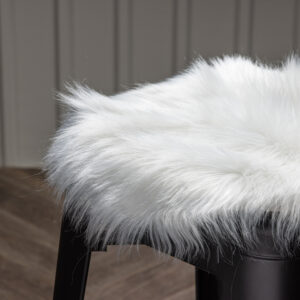 Katy – Coussin de chaise – Blanc – ⌀34 cm