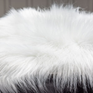 Katy – Coussin de chaise – Blanc – ⌀34 cm
