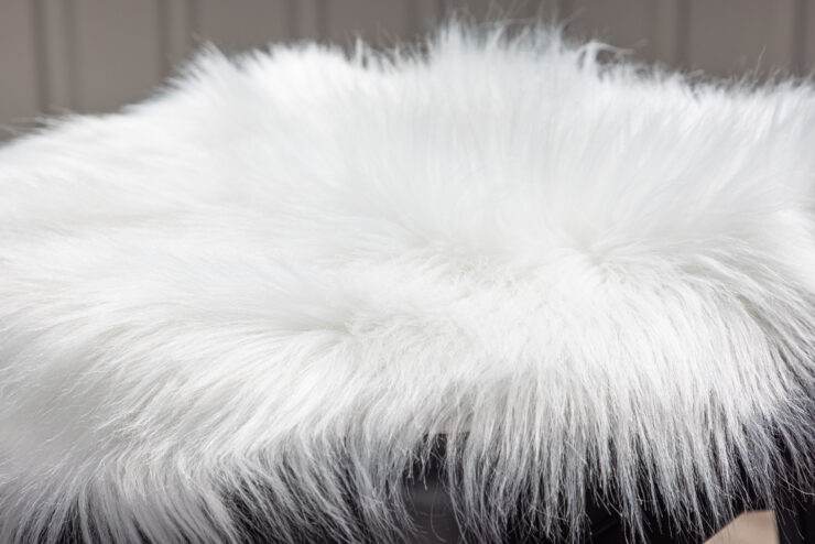 Katy – Coussin de chaise – Blanc – ⌀34 cm