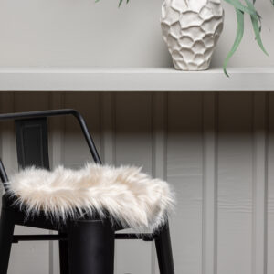 Katy – Coussin de chaise – Beige – ⌀34 cm