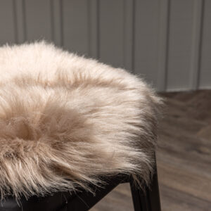 Katy – Coussin de chaise – Marron – ⌀34 cm