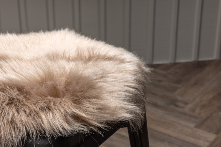 Katy – Coussin de chaise – Marron – ⌀34 cm