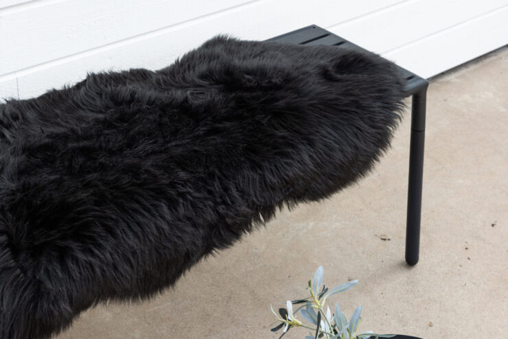 Katy – Plaid – Noir – 180 x 55 cm