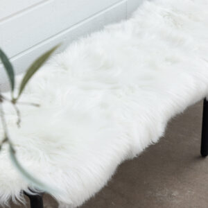 Katy – Plaid – Blanc – 180 x 55 cm