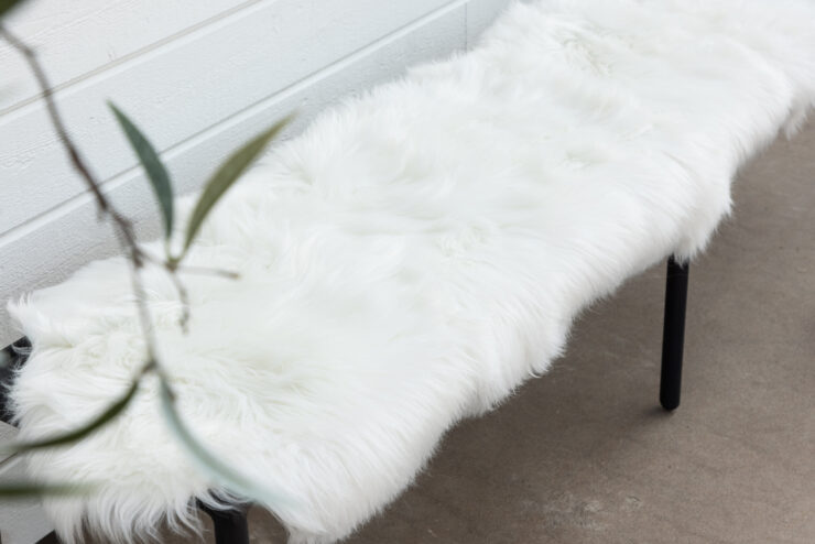Katy – Plaid – Blanc – 180 x 55 cm