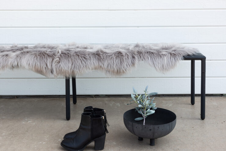 Katy – Plaid – Gris – 180 x 55 cm