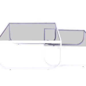 Rocker – Table basse – Gris, Blanc – 81 x 81 cm