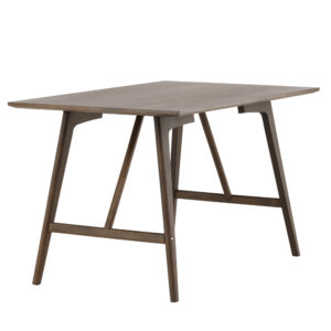 Kaseidon – Table à manger rectangulaire – Marron foncé – 120 x 80 cm