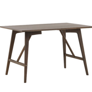 Kaseidon – Table à manger rectangulaire – Marron foncé – 120 x 80 cm