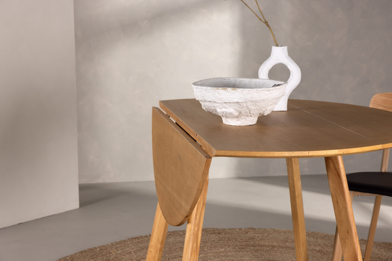 Yakidon – Table à manger ronde – Marron – ⌀120 cm