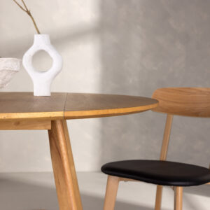 Yakidon – Table à manger ronde – Marron – ⌀120 cm
