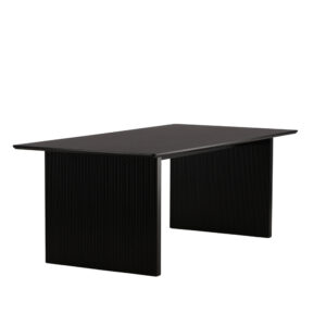 Vail – Table à manger rectangulaire – Noir – 200 x 100 cm