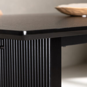Vail – Table à manger rectangulaire – Noir – 200 x 100 cm