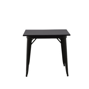 Tempe – Table à manger rectangulaire – Noir – 80 x 80 cm