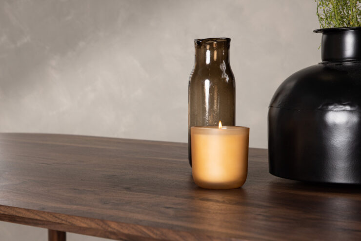 Sanford – Table à manger ovale – Marron foncé – 180 x 90 cm