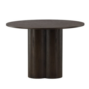 Olivia – Table à manger ronde – Moka – ⌀110 cm