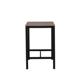 Camden – Table de bar – Noyer, Noir – 120 x 60 cm