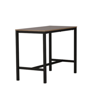 Camden – Table de bar – Noyer, Noir – 120 x 60 cm