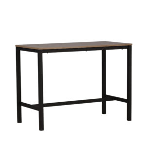 Camden – Table de bar – Noyer, Noir – 120 x 60 cm
