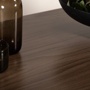 Camden – Table de bar – Noyer, Noir – 120 x 60 cm