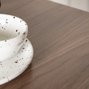 Tempe – Table de bar – Noyer, Noir – 60 x 60 cm