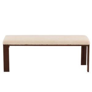 Chester – Banc – Noyer, Blanc – 40 x 45 x 120 cm