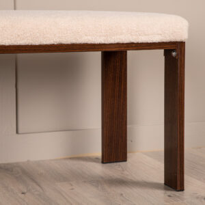 Chester – Banc – Noyer, Blanc – 40 x 45 x 120 cm