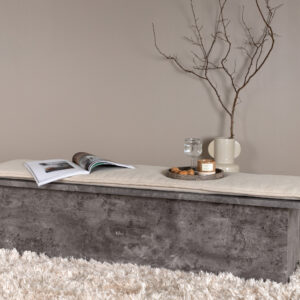 Kellogg – Banc – Gris, Blanc cassé, Blanc – 40 x 45 x 160 cm