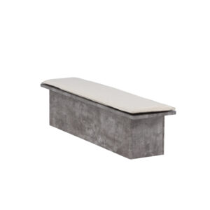 Kellogg – Banc – Gris, Blanc cassé, Blanc – 40 x 45 x 160 cm