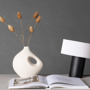 Branäs – Lampe à poser – Noir, Blanc – ⌀20 cm