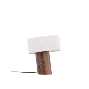 Branäs – Lampe à poser – Noyer, Blanc – ⌀9 cm