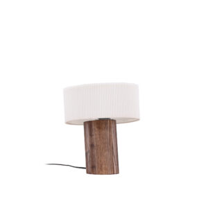 Branäs – Lampe à poser – Noyer, Blanc – ⌀9 cm
